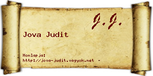 Jova Judit névjegykártya