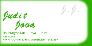 judit jova business card